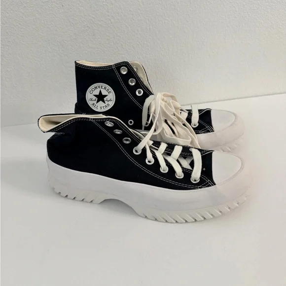 Converse Chuck Taylor All Star Lugged 2.0 Black Sneakers Women Size 10 Men 8 - Picture 3 of 7